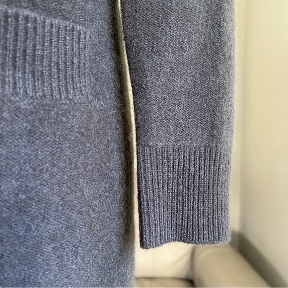 C By Bloomingdale’s 100% 2-ply Brushed Cashmere Cardigan XS Open Front Pockets - Picture 11 of 15